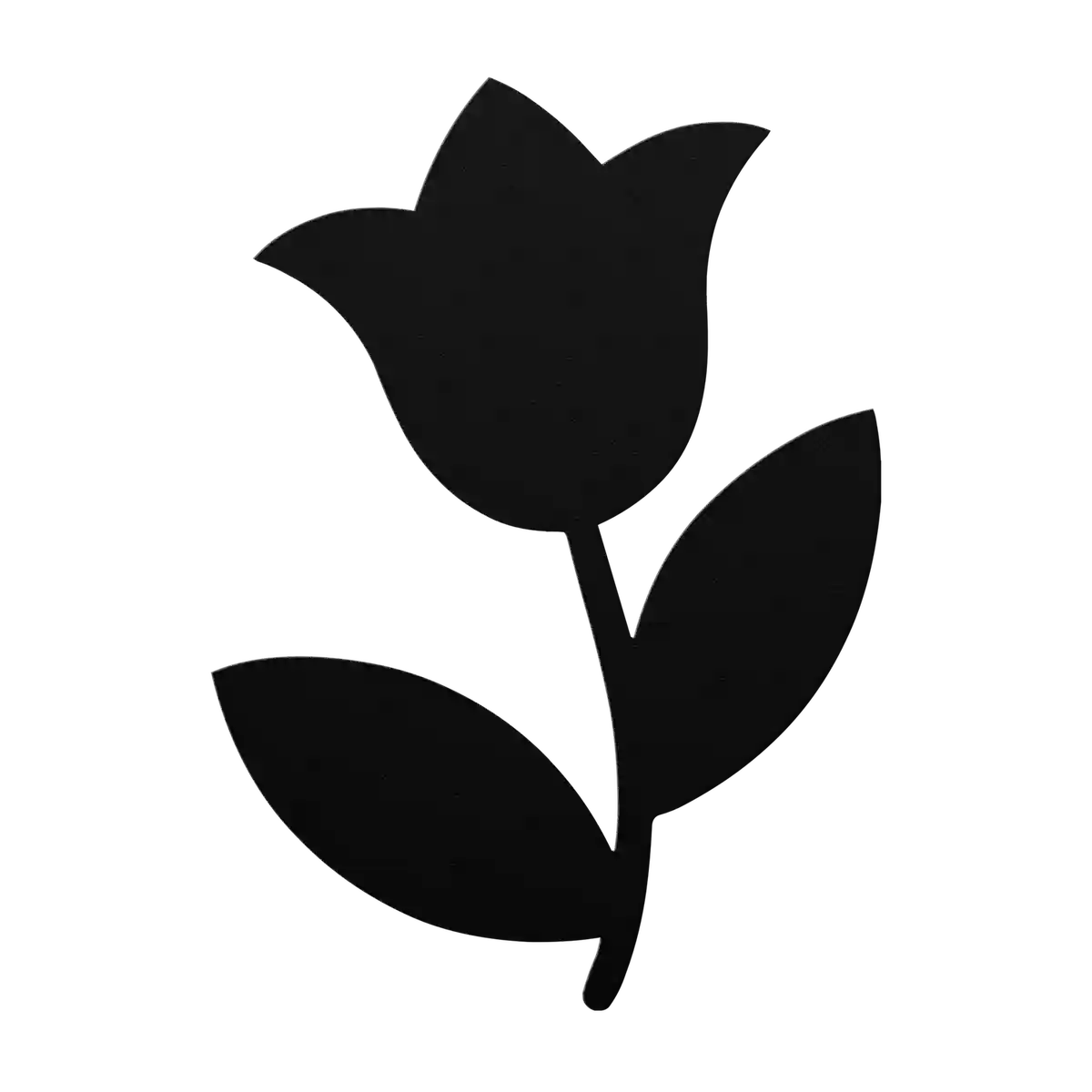 Flower Nodding Tulip Metal Sign
