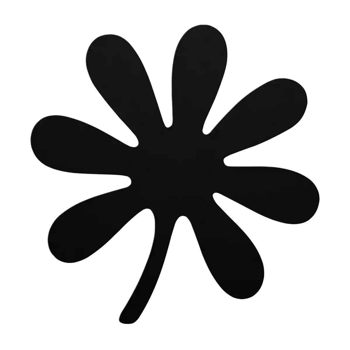 Flower Petal Burst Metal Sign