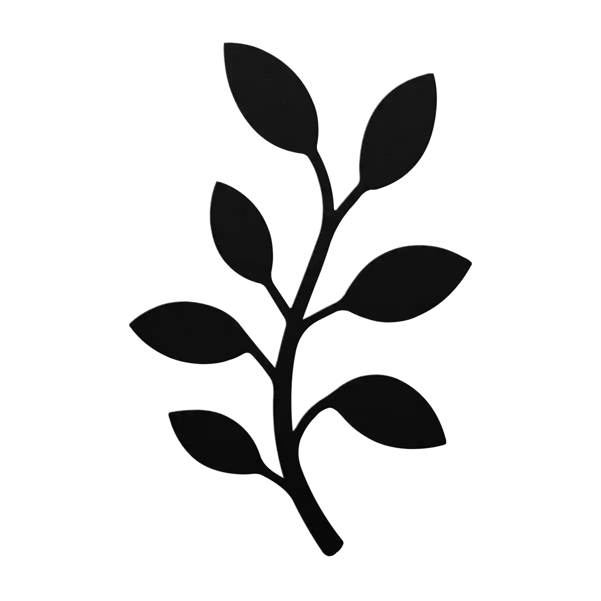 Flower Round Leaf Ladder Metal Sign