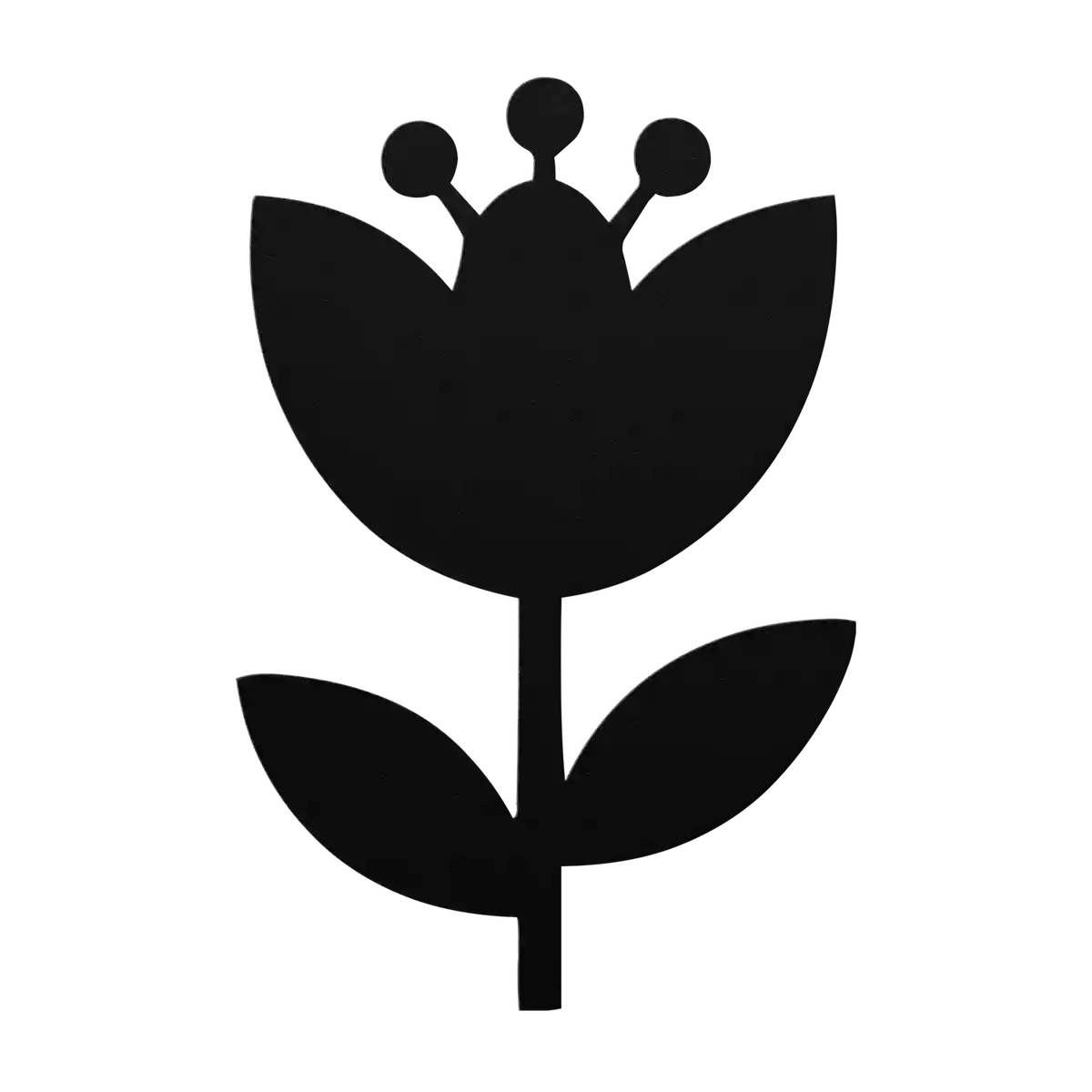 Flower Round Stamen Tulip Metal Sign