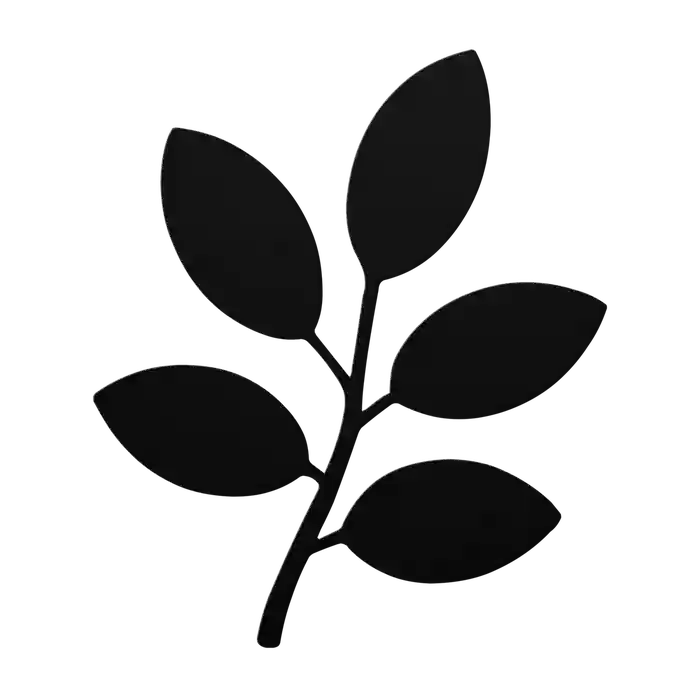 Flower Rounded Alternate Metal Sign