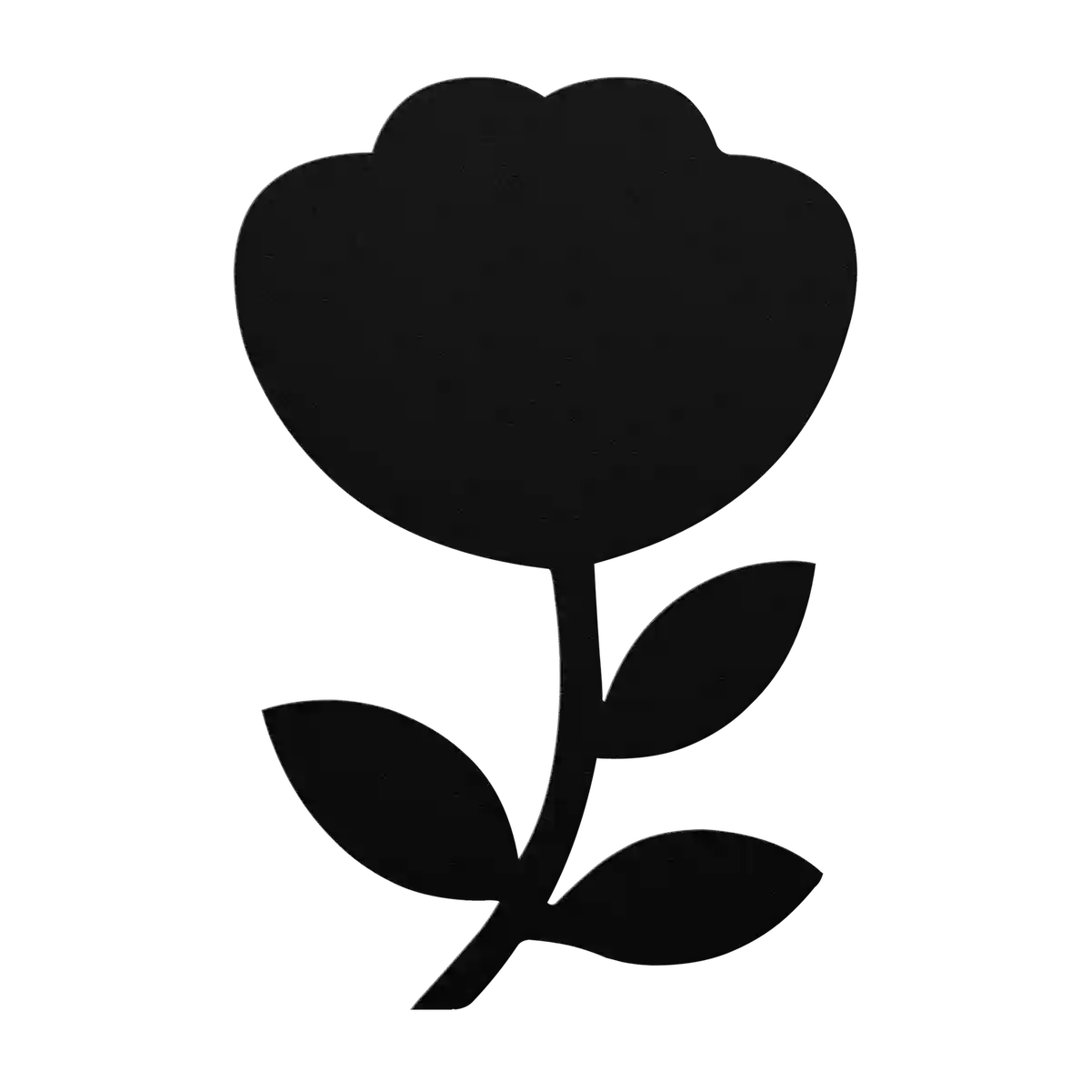 Flower Rounded Bud Metal Sign
