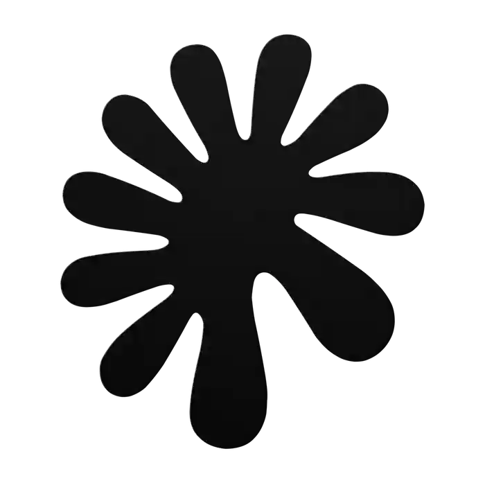 Flower Rounded Burst Metal Sign