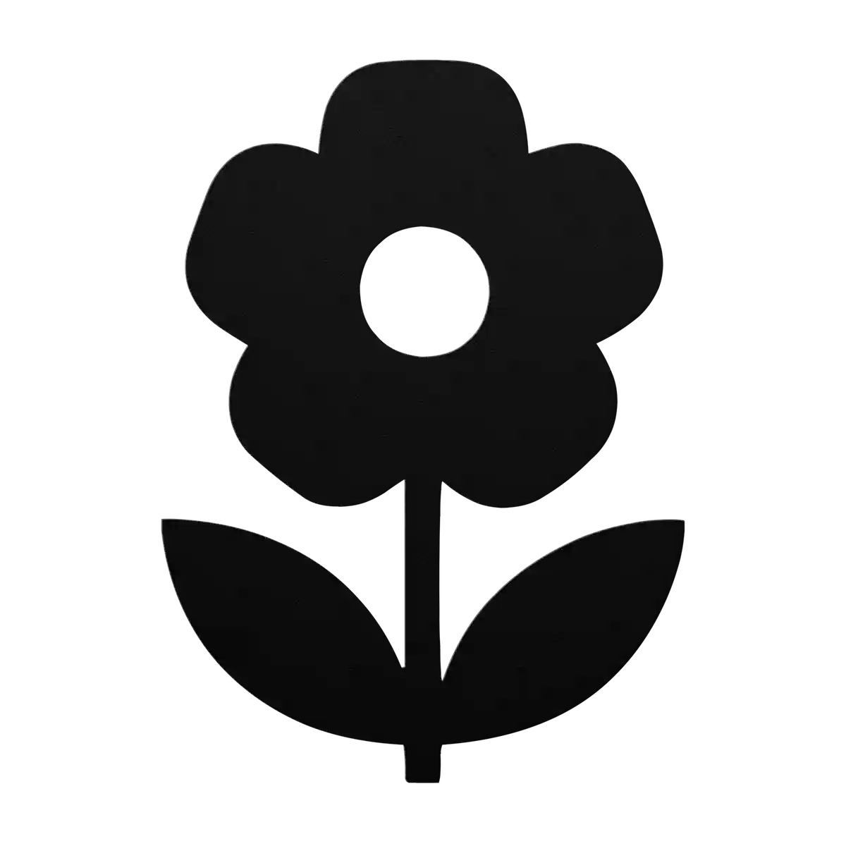 Flower Scalloped Bloom Metal Sign