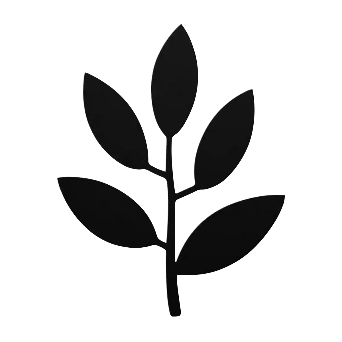 Flower Small Five Leaf Metal Sign