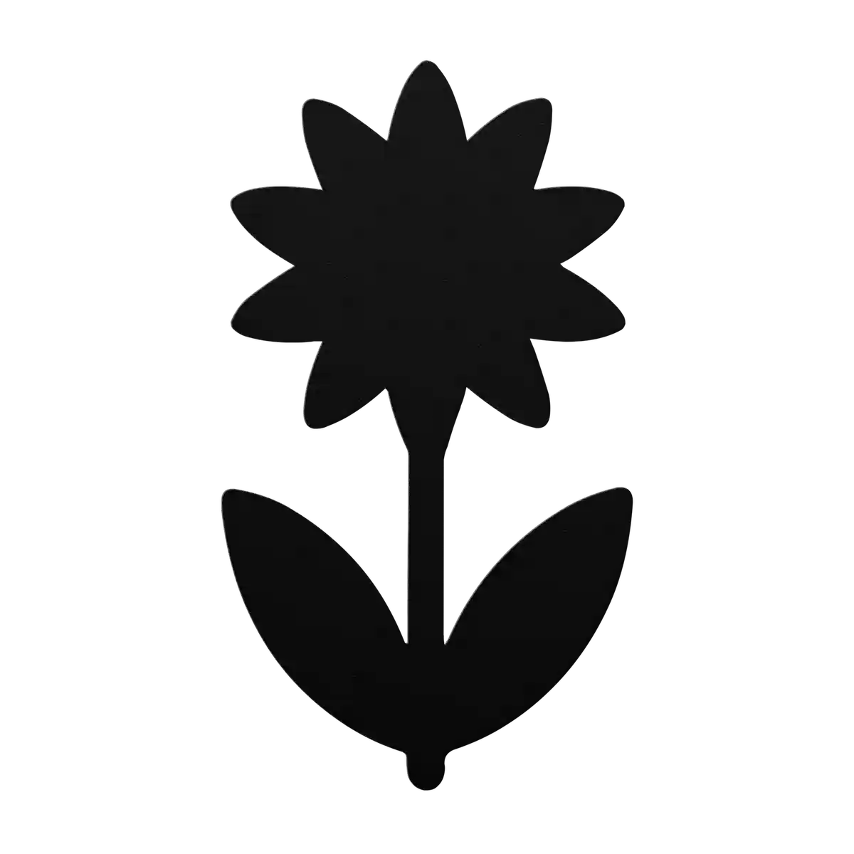 Flower Spiked Bloom Metal Sign