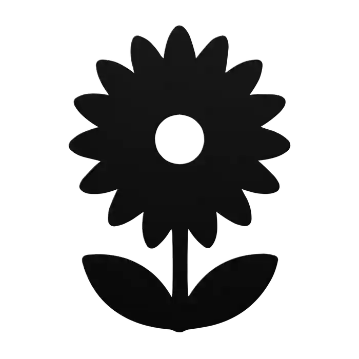 Flower Sunburst Daisy Metal Sign