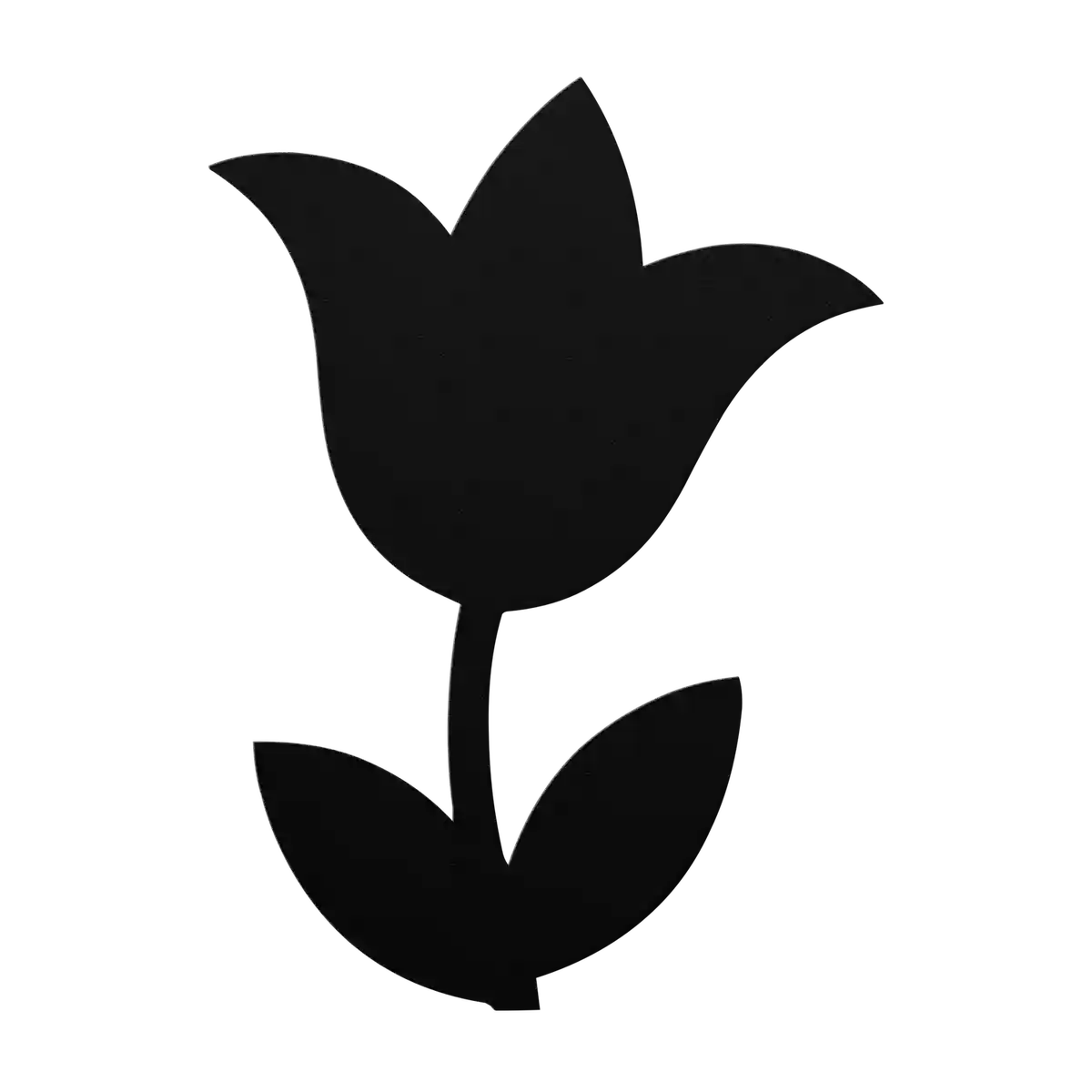 Flower Swept Tulip Metal Sign