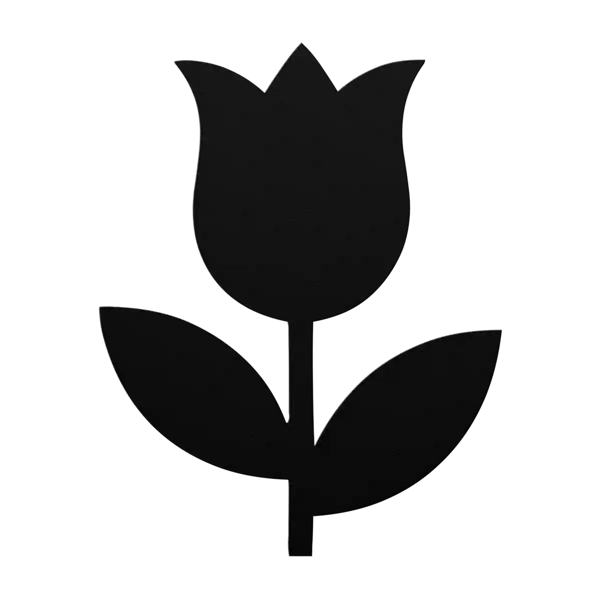 Flower Tall Cup Tulip Metal Sign