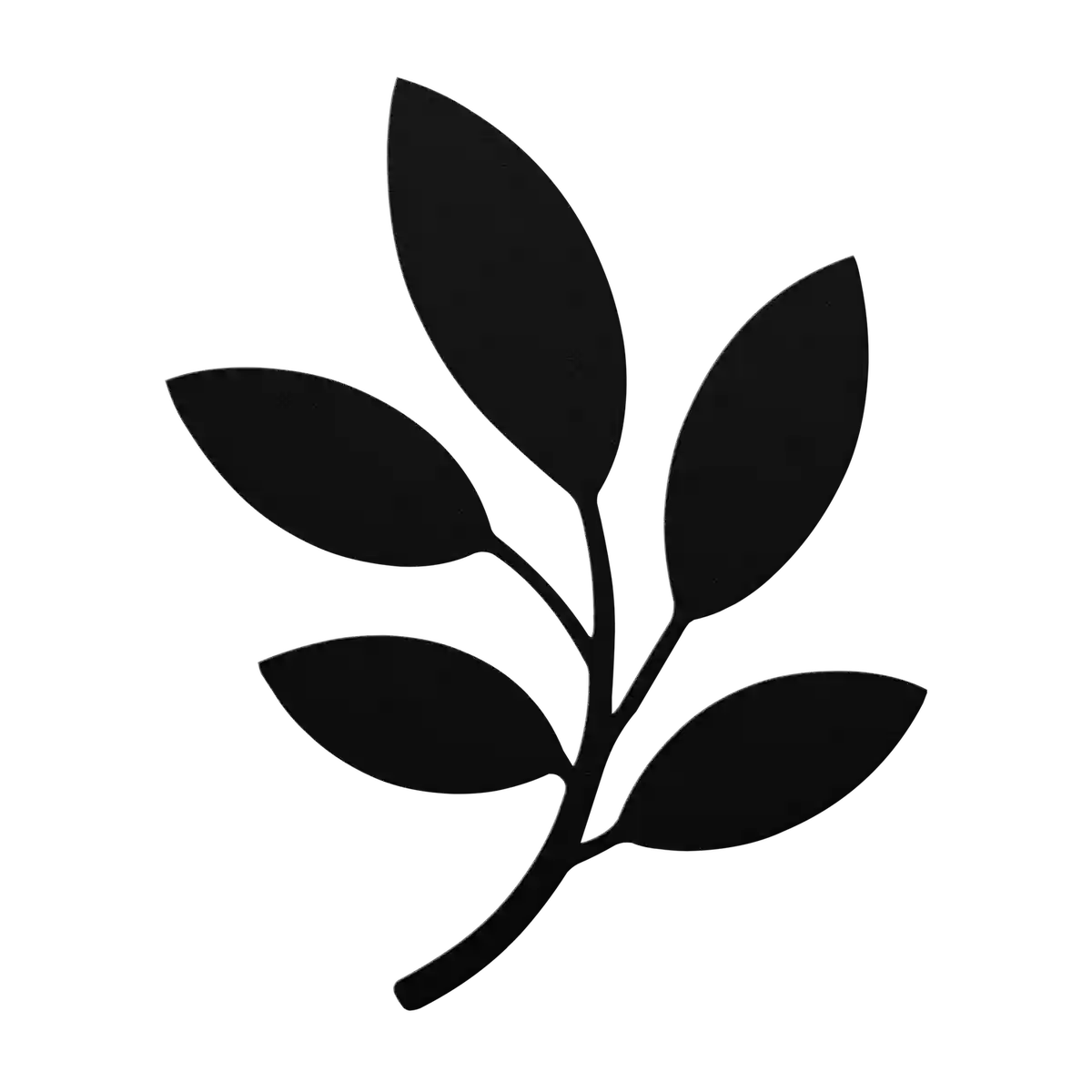Flower Top Heavy Sprig Metal Sign