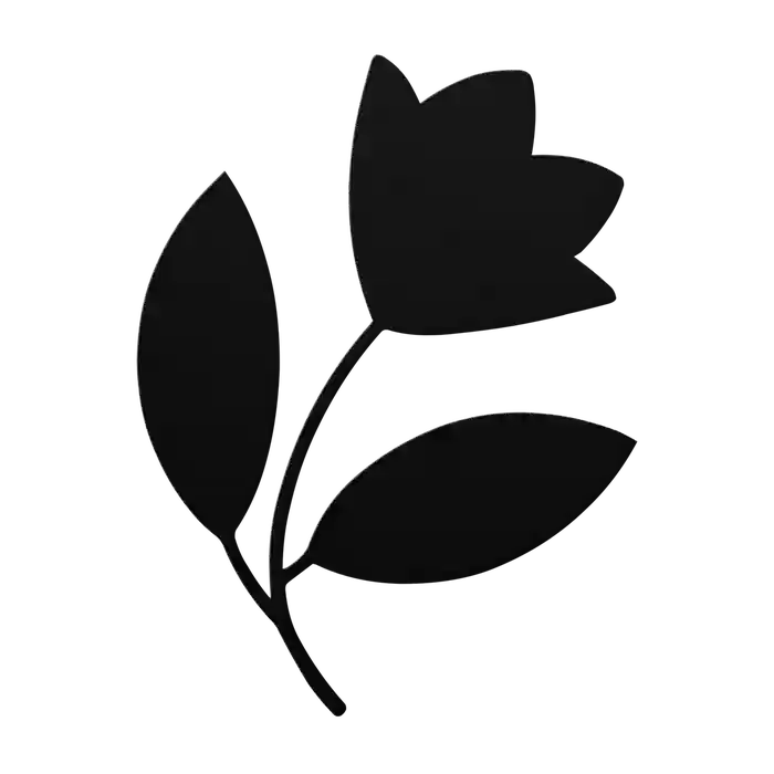 Flower Tulip Bud Sprig Metal Sign