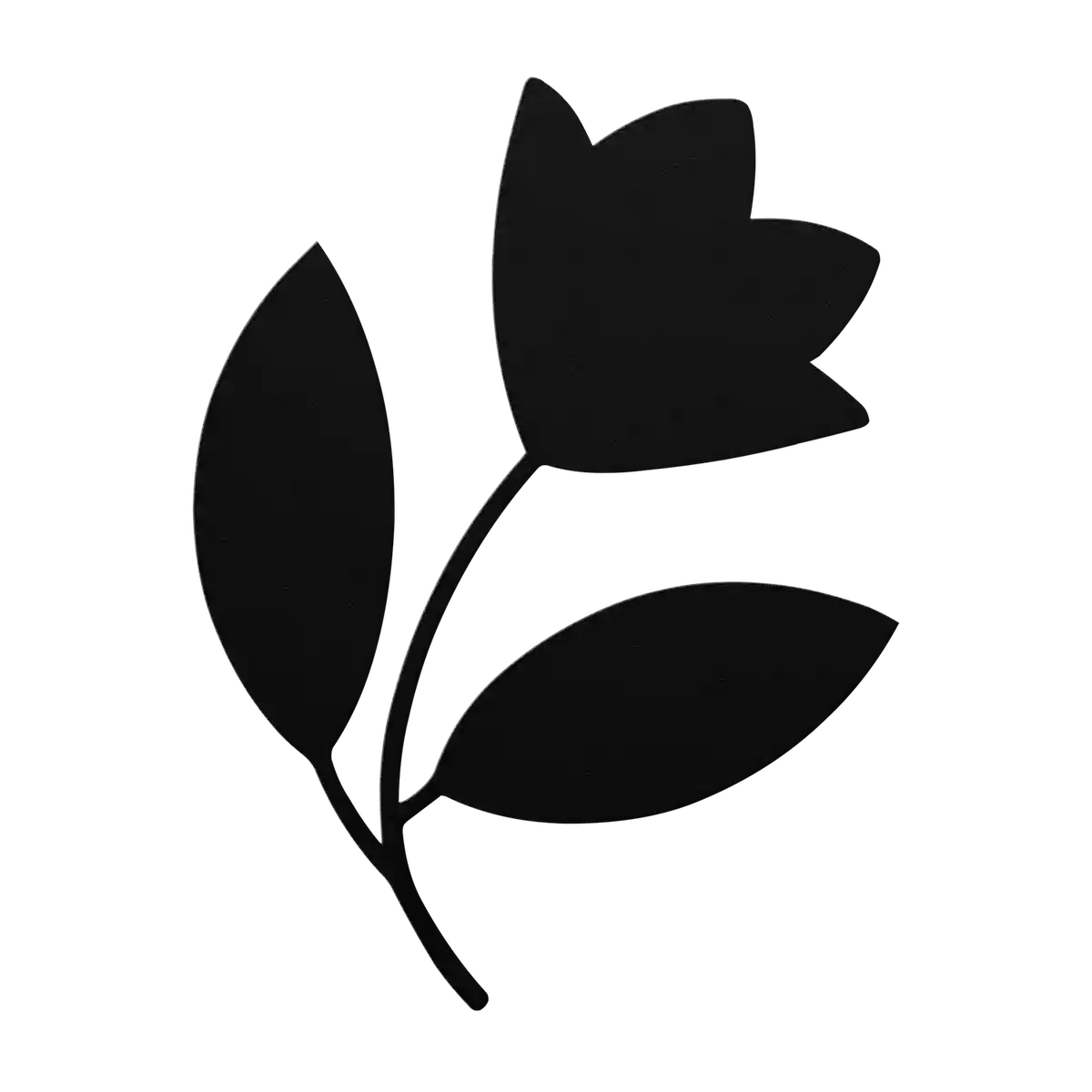 Flower Tulip Bud Sprig Metal Sign