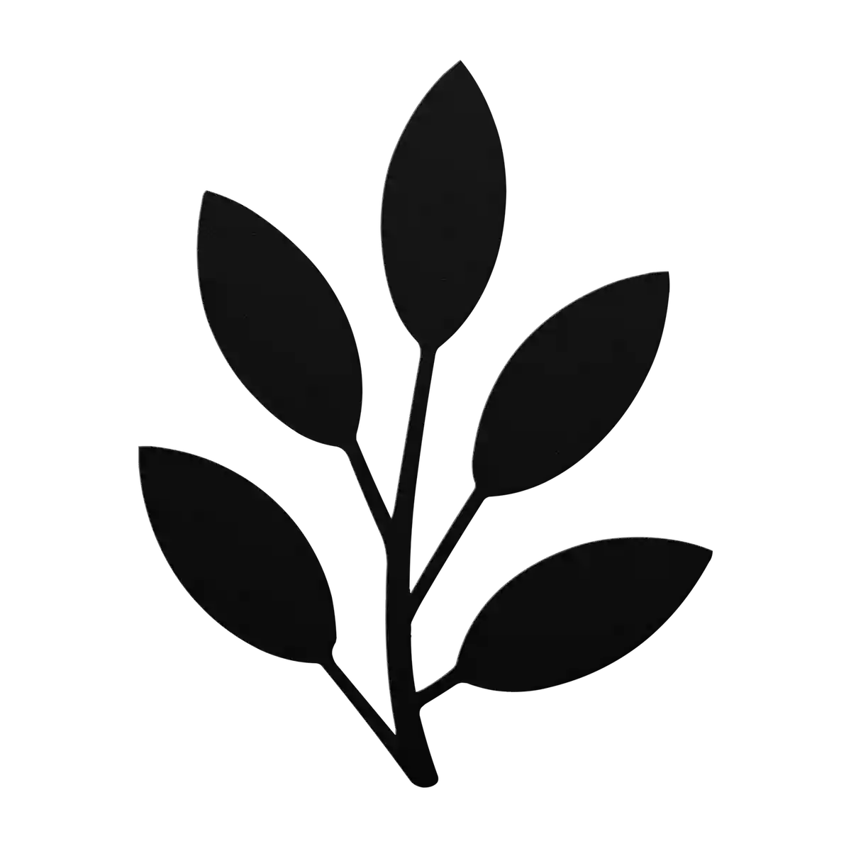 Flower Upright Seven Leaf Metal Sign