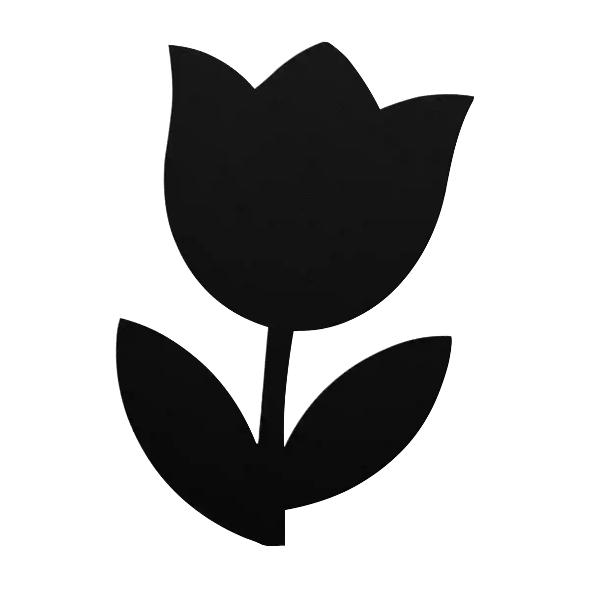 Flower Wide Cup Tulip Metal Sign