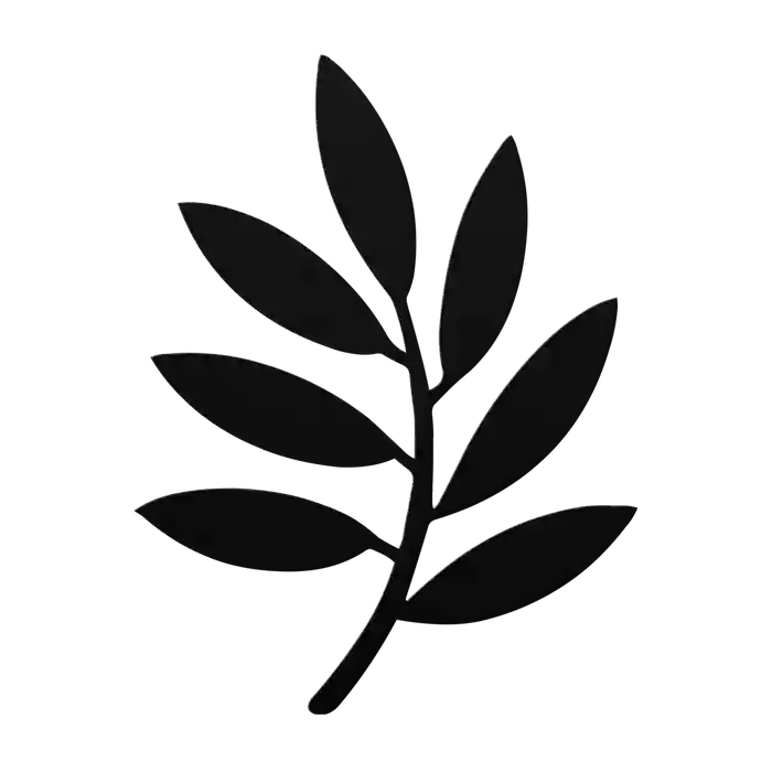 Flower Willow Sprig Metal Sign