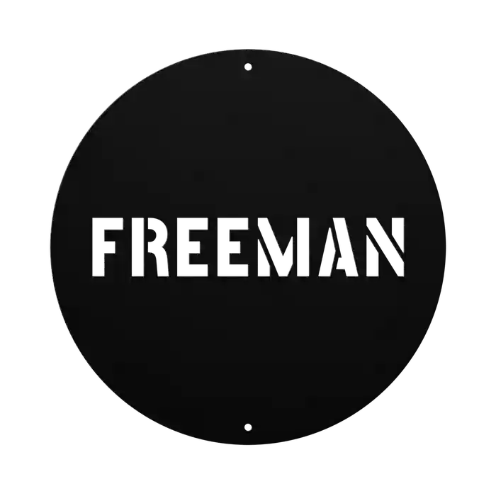 Freeman Family Name Sign