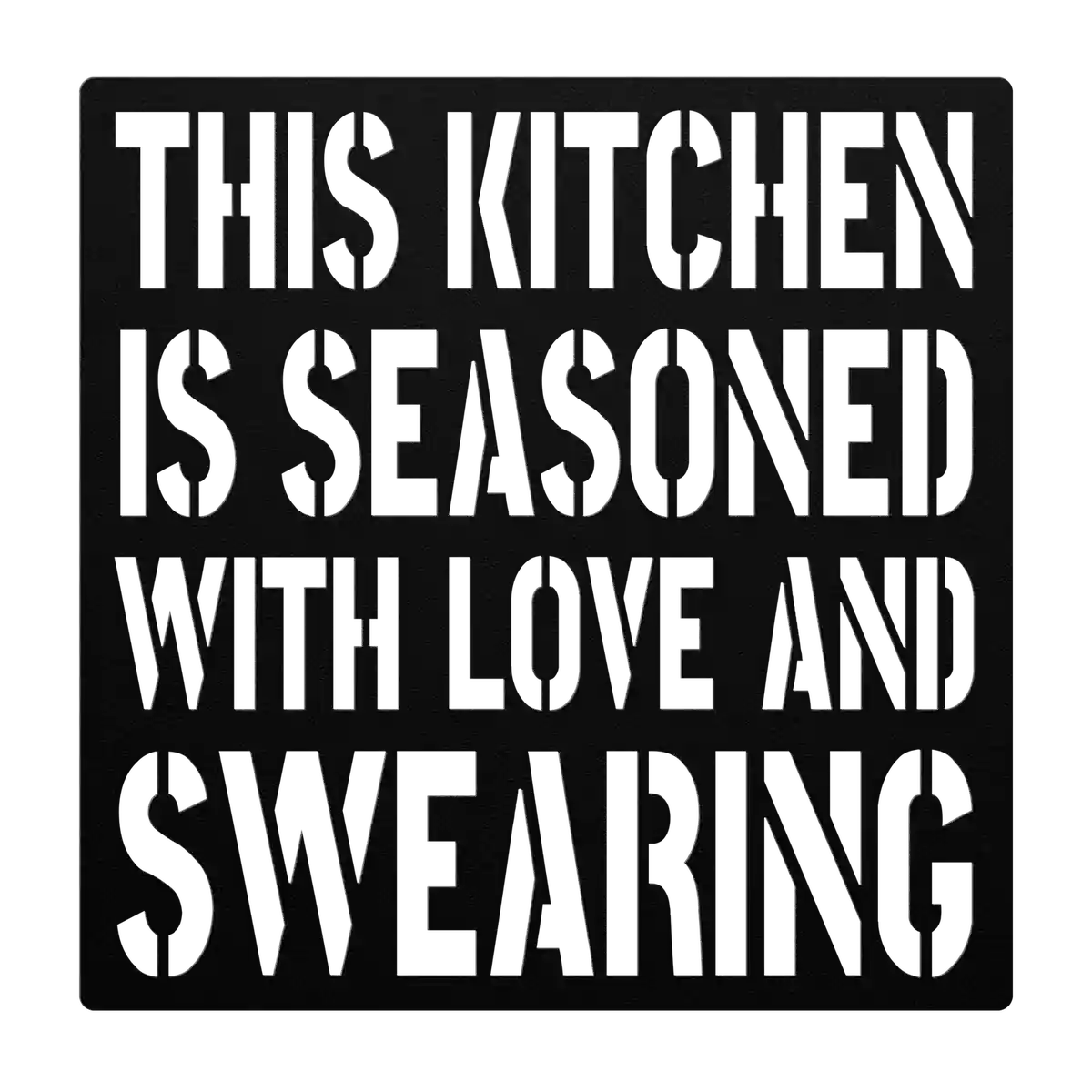 Funny Seasoned Kitchen Metal Sign