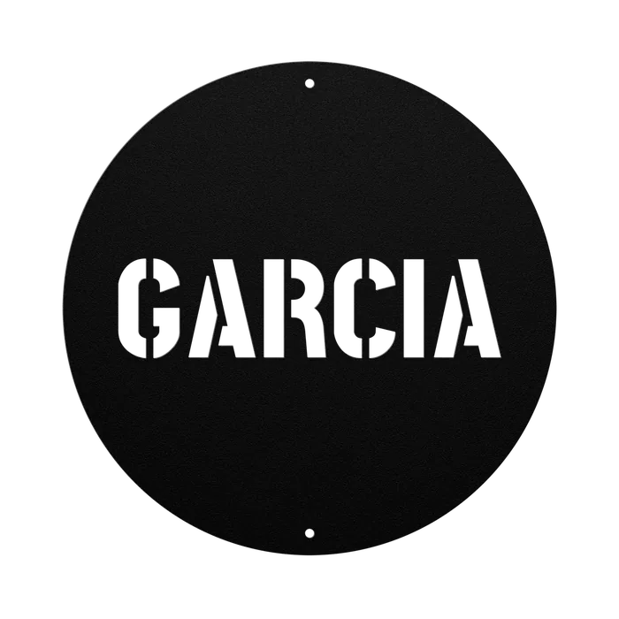 Garcia Family Name Sign