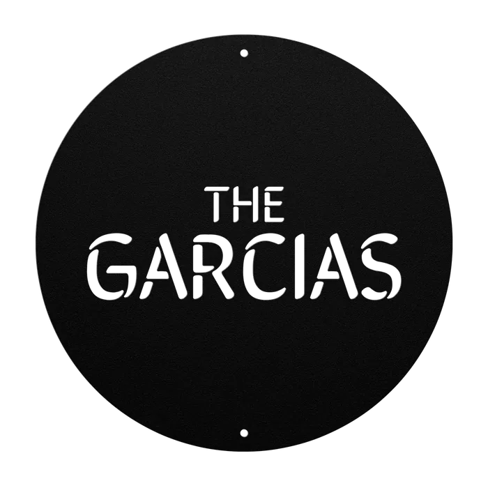 Garcia Family Name Sign