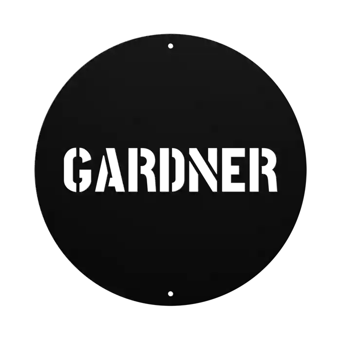Gardner Family Name Sign