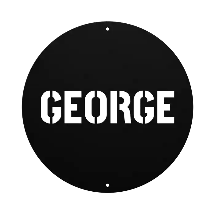George Family Name Sign