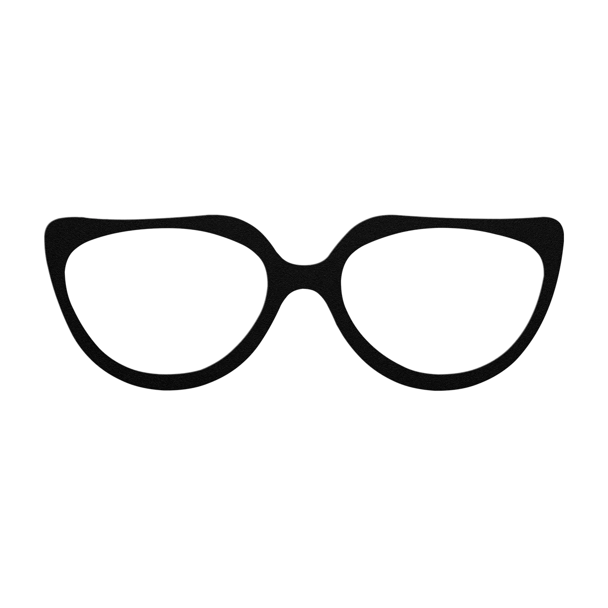 Glasses Butterfly Metal Sign