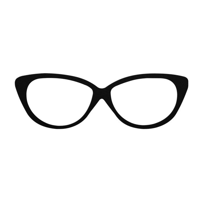 Glasses Cat Eye Metal Sign