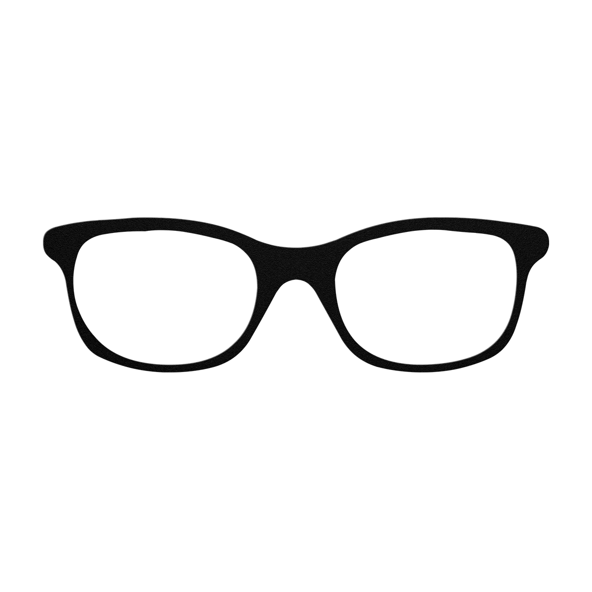 Glasses Rounded Rectangle Metal Sign