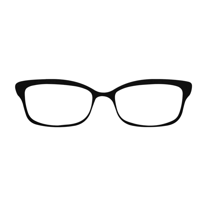 Glasses Slim Rectangle Metal Sign