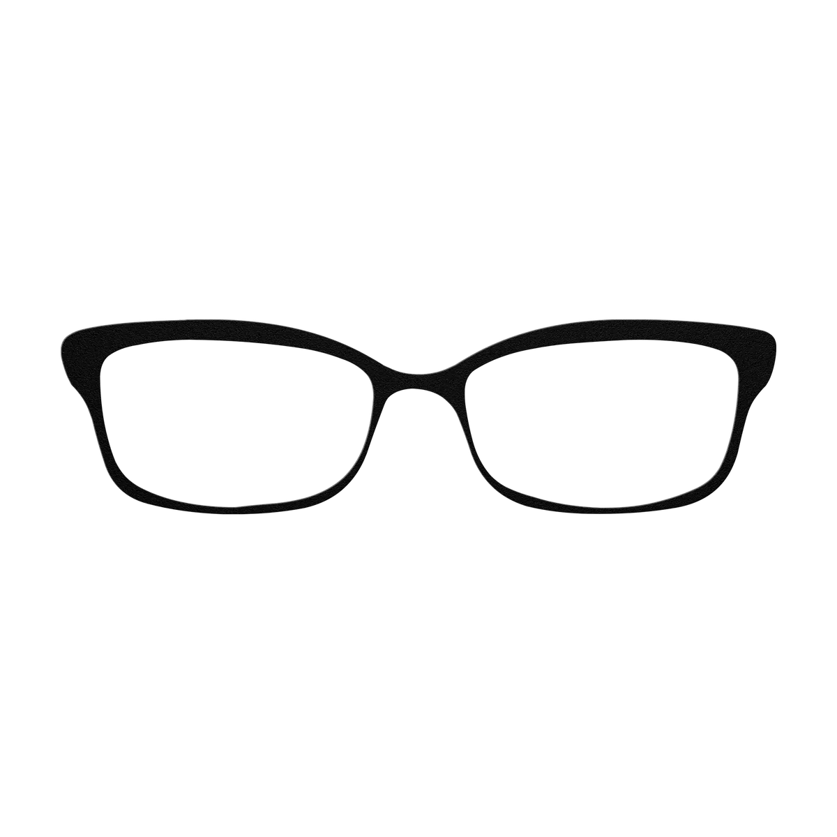 Glasses Slim Rectangle Metal Sign