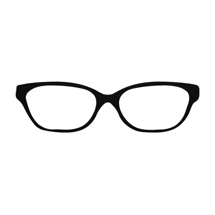 Glasses Soft Oval Metal Sign