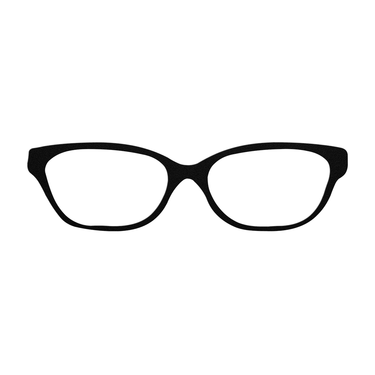 Glasses Soft Oval Metal Sign