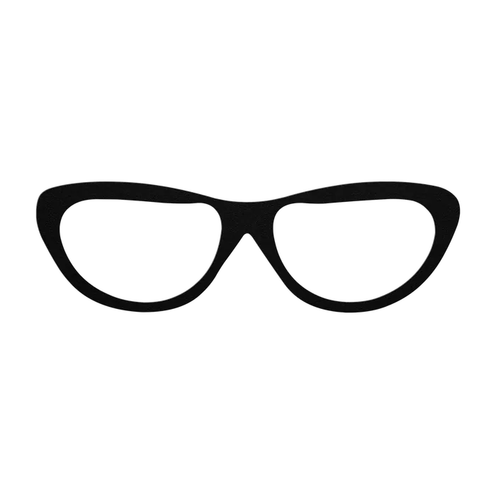 Glasses Winged Cat Eye Metal Sign