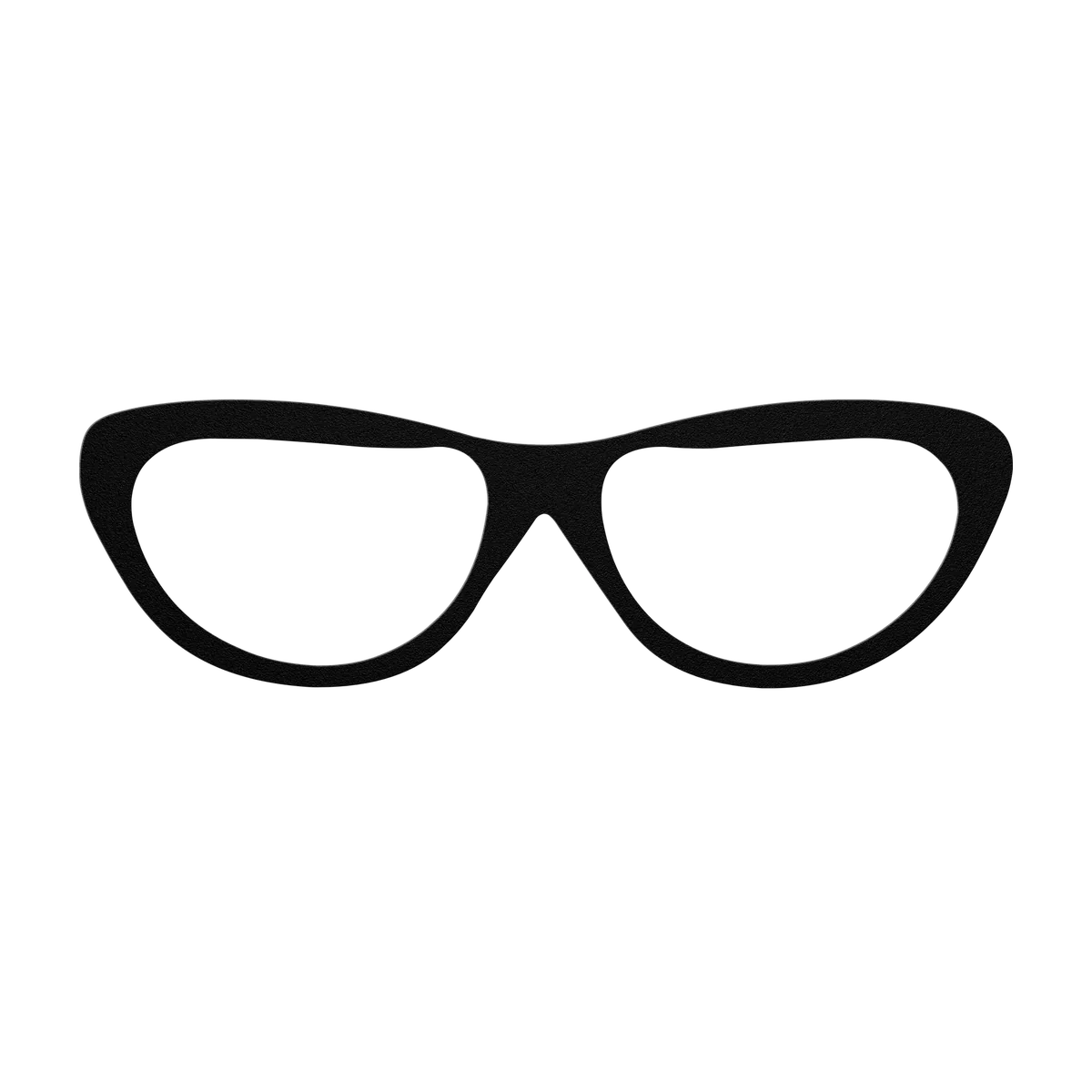 Glasses Winged Cat Eye Metal Sign