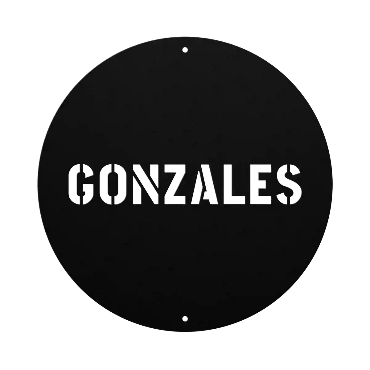 Gonzales Family Name Sign