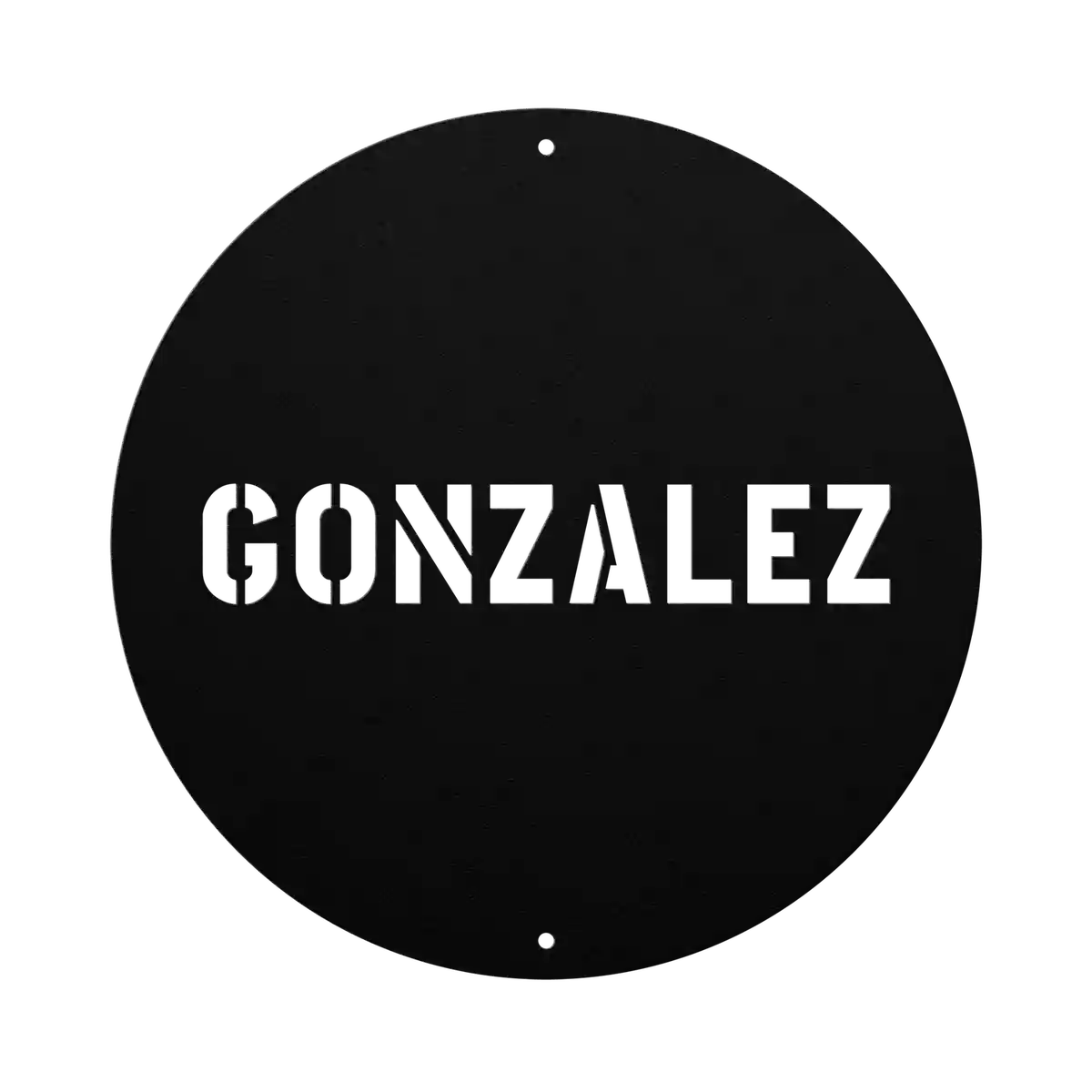 Gonzalez Family Name Sign
