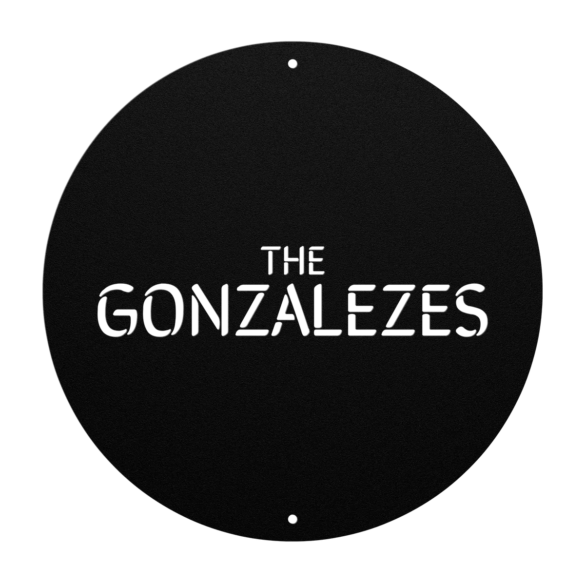 Gonzalez Family Name Sign