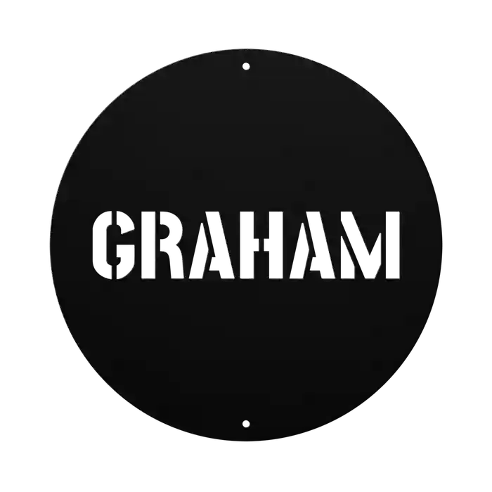 Graham Family Name Sign