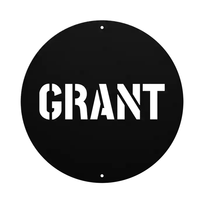 Grant Family Name Sign