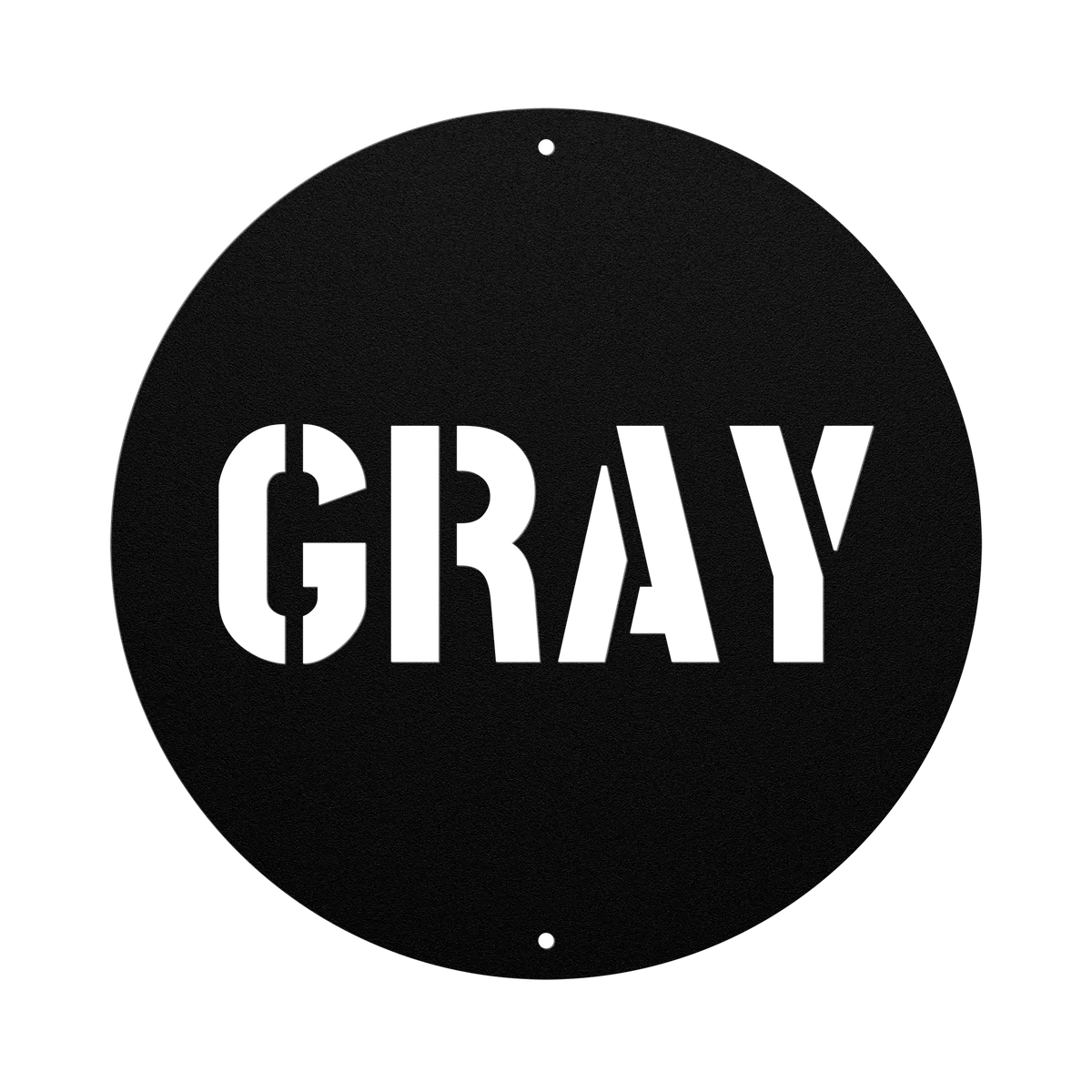 Gray Family Name Sign