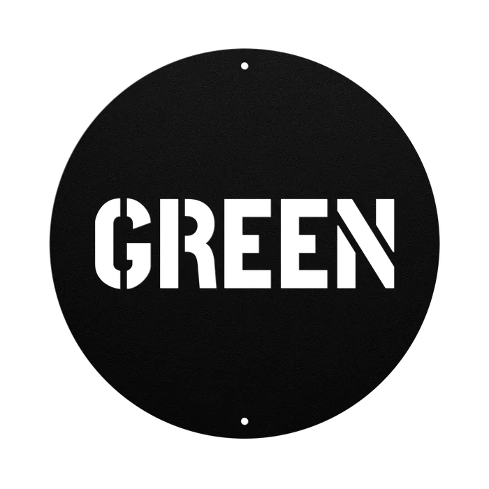 Green Family Name Sign