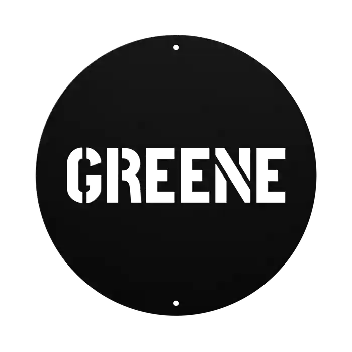 Greene Family Name Sign
