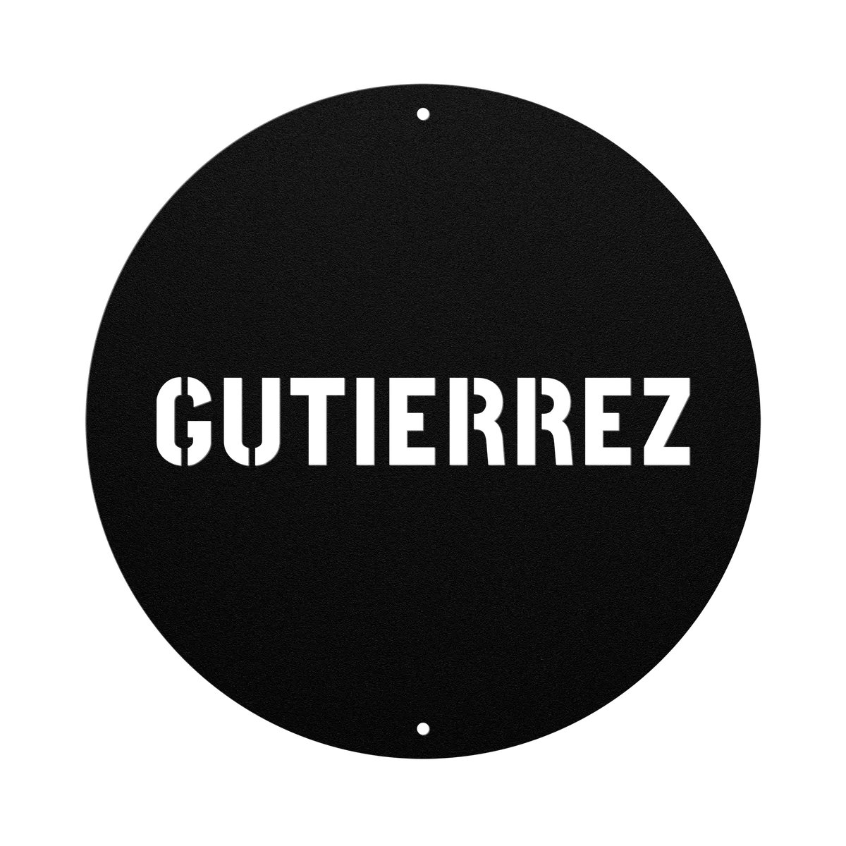 Gutierrez Family Name Sign