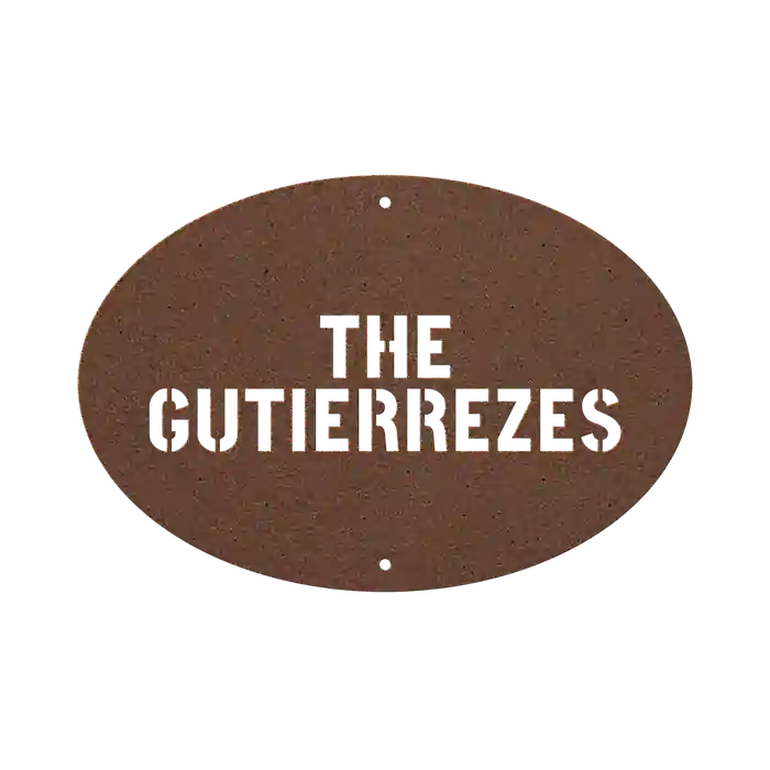 Gutierrez Family Name Sign