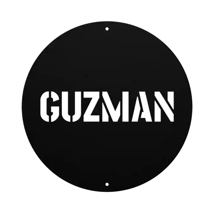 Guzman Family Name Sign