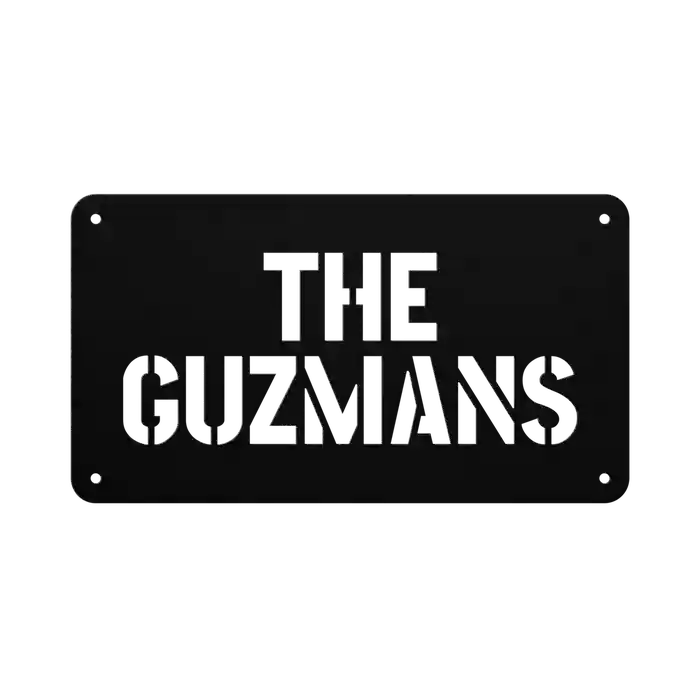 Guzman Family Name Sign