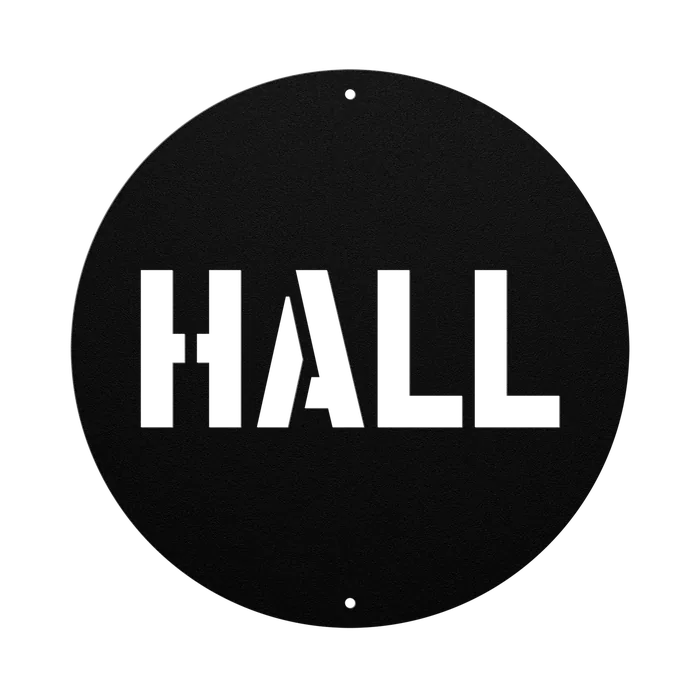 Hall Family Name Sign