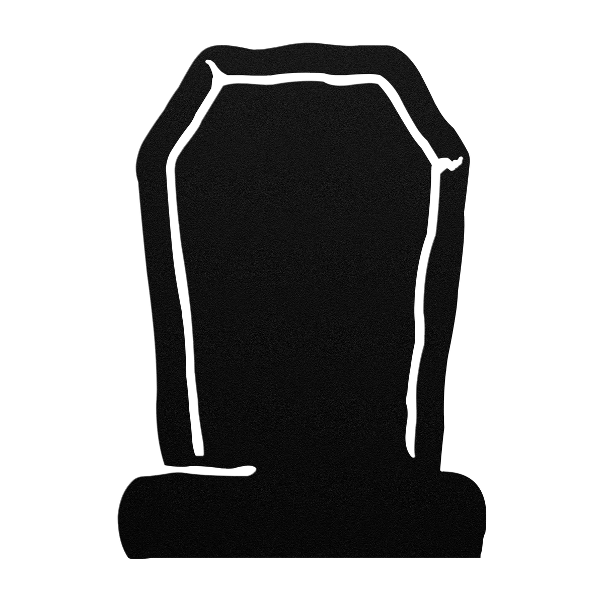 Halloween Angled Headstone Metal Sign