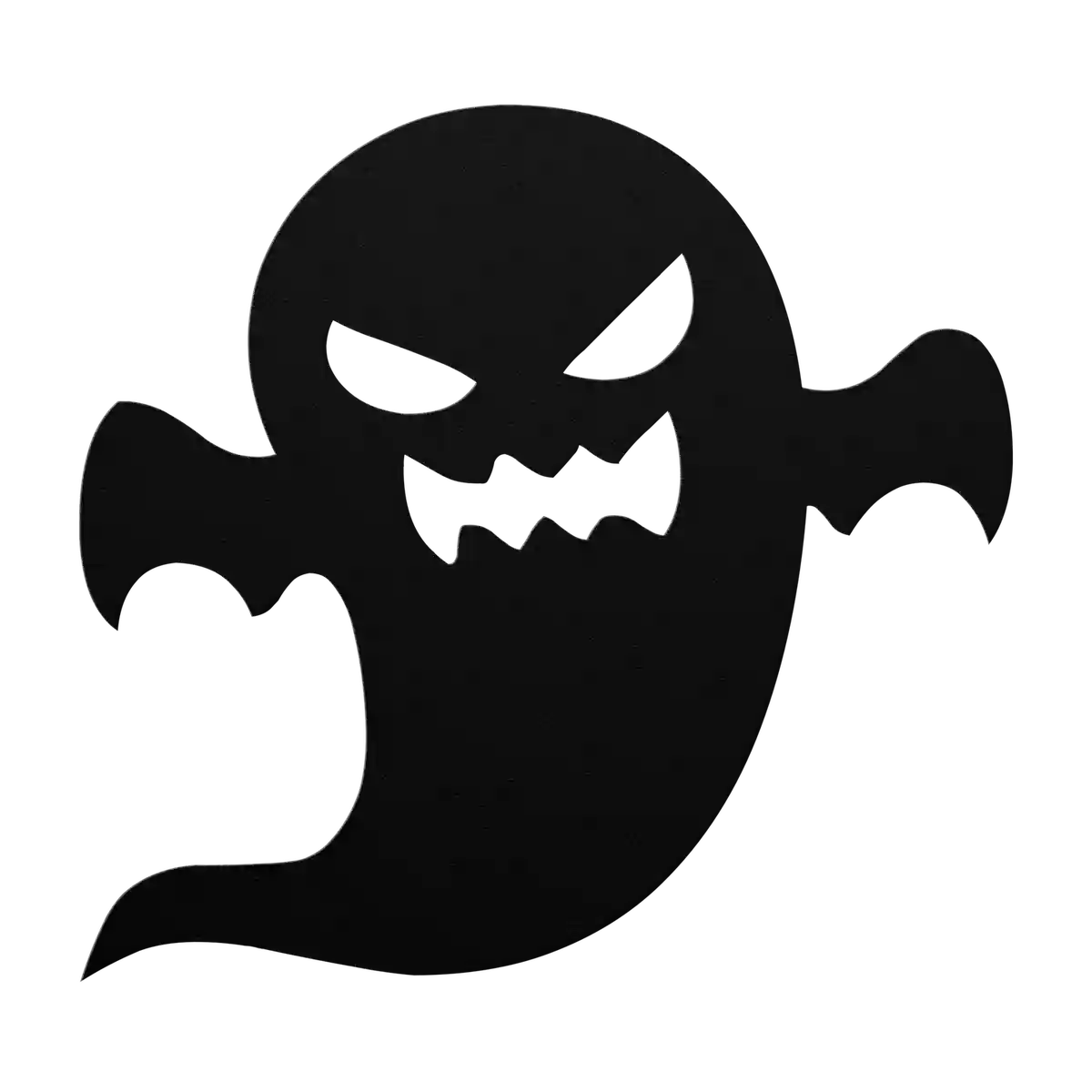 Halloween Angry Ghost Metal Sign