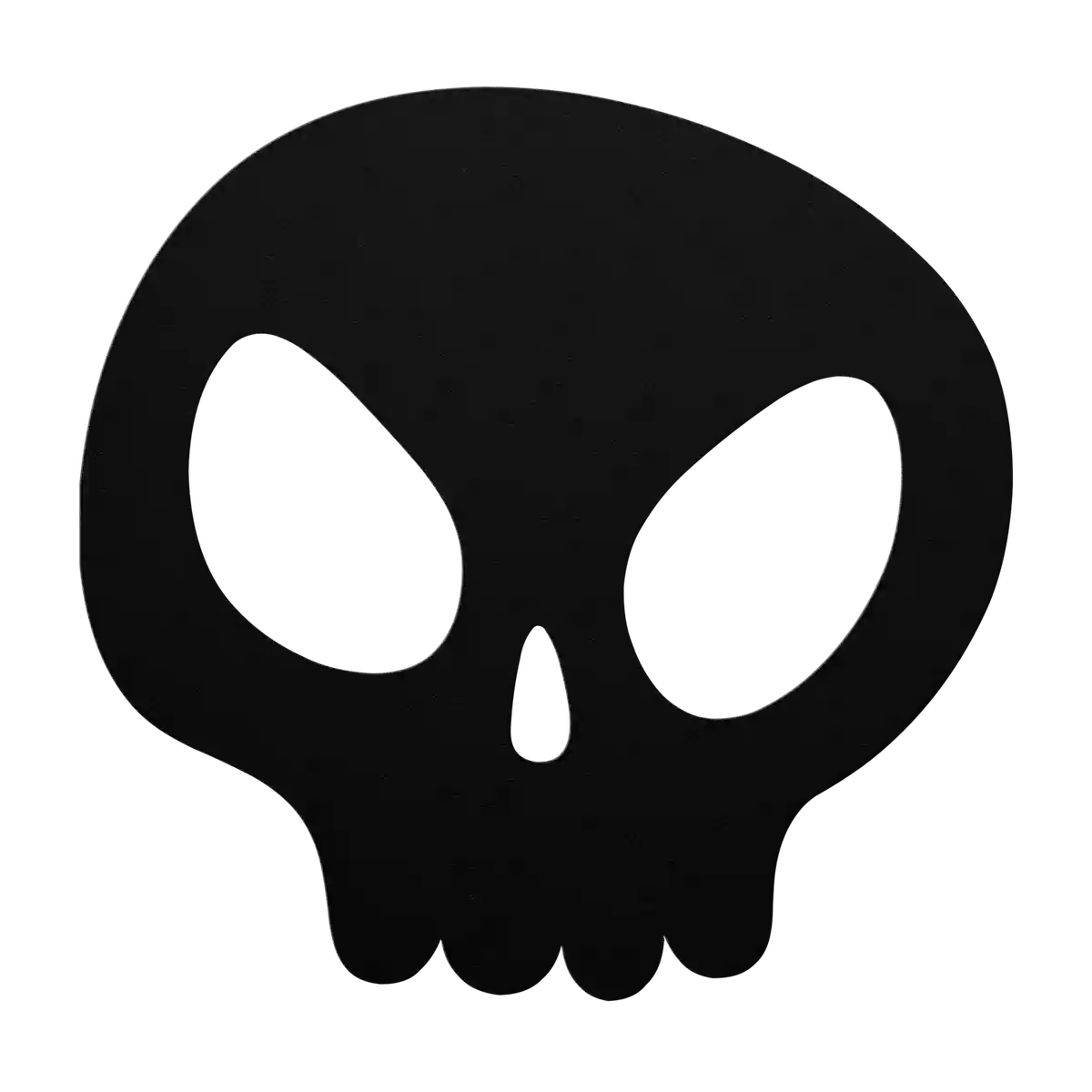 Halloween Angry Skull Metal Sign